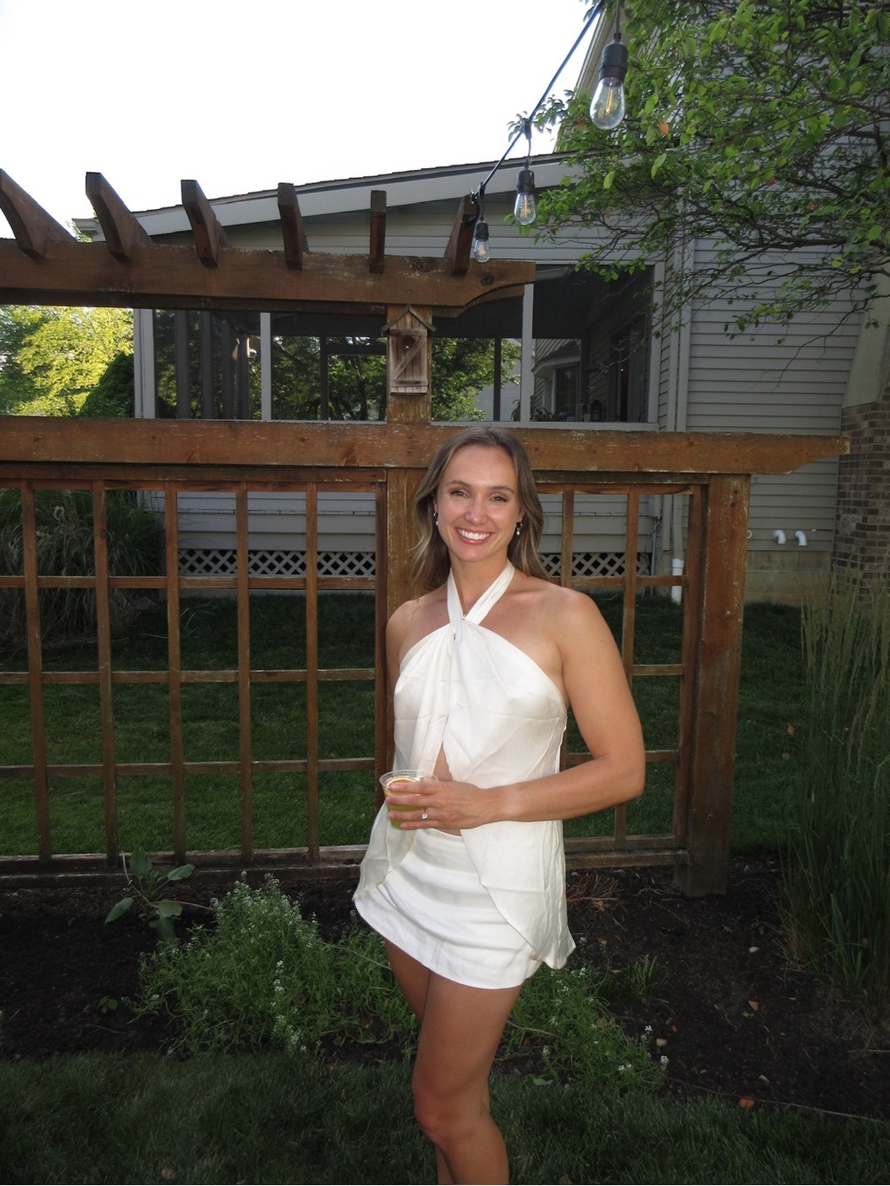 12th Tribe White Halter Sleeveless Blouse